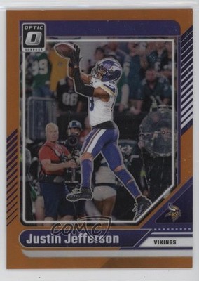 2024 Panini Donruss Optic Orange Prizm 80/249 Justin Jefferson #130 10ps