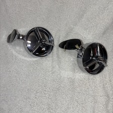 Pair Of Vintage Yankee Tri-bar Outside Rear View Mirrors 40100 Paceseter Nos Pair Of Vintage Yankee Tri-bar Outside Rear View Mirrors 40100 Paceseter Nos