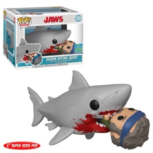 🔥Funko Pop! Movies: 6 inch Jaws - SHARK BITING QUINT #760 SDCC EXC VAULTED🔥