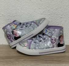 Disney Frozen ll Purple/Silver High-top Sneakers Toddler Girls Sz 9 NWT