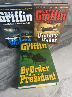 3 HC Books W.E.B. Griffin Putnam Victory & Honor Order of President Last Witness