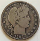 1908-O Barber Half Dollar