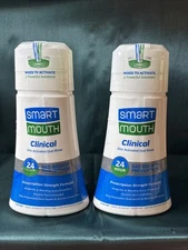 SmartMouth Activated Dual-Solution Oral Breath Rinse Mouthwash Clinical Lot of 2