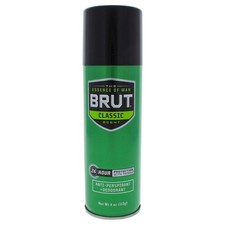 Brut Deodorant Spray for Men 24 HR Odor Protection 4oz