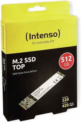 Intenso SSD 512 GB M.2 2280 TOP Performance 512GB SATA III interne Festplatte