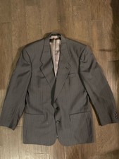 Givenchy Vintage Men's Charcoal Pinstripe Blazer