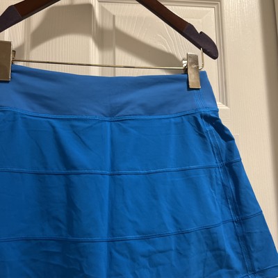 NWT Lululemon Pace Rival Mid Rise Skirt * Long Poolside Blue Size