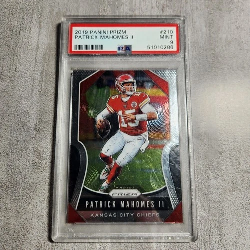 2019 Panini Prizm #210 Patrick Mahomes II PSA 9 Mint Kansas City Chiefs