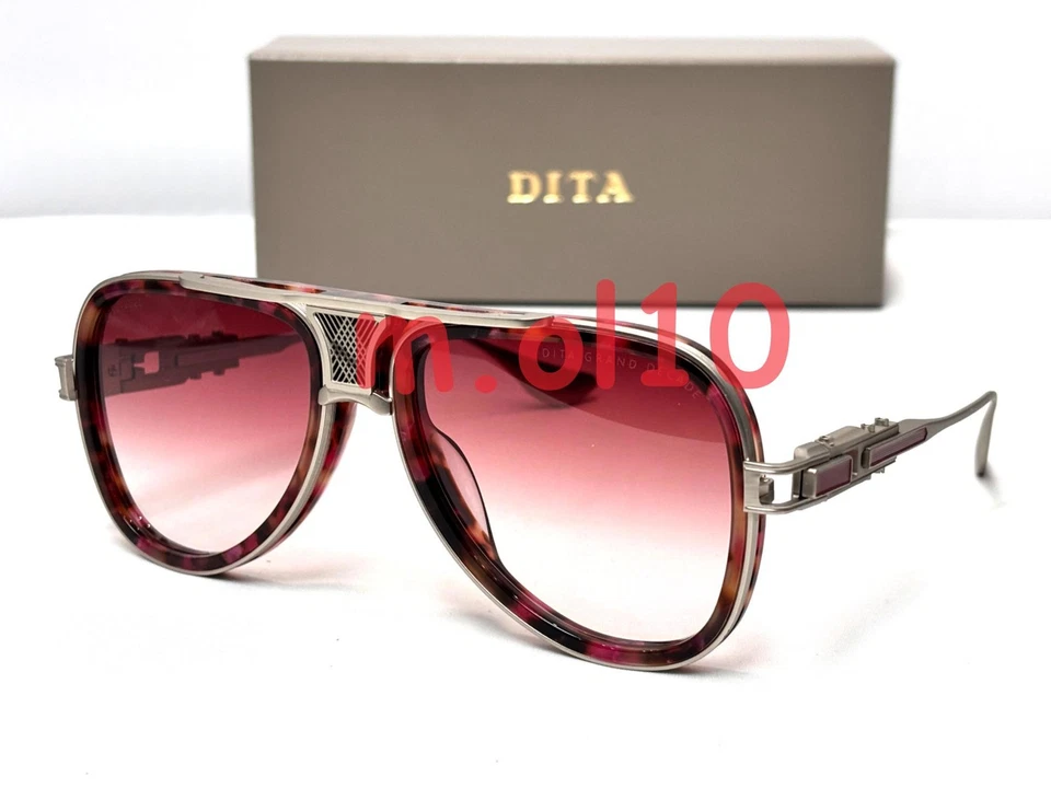 DITA GRANDDECADE DTS460-A-04 Фиолетовый Завихряющийся Серебряный Градиент Sunglasse - Изображение 3 из 4