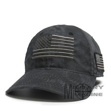 Tactical Operator Hat Cap American Flag 2A Gray Kryptek Outdoor Camo Hunting