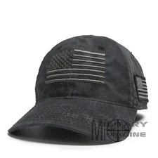 Tactical Operator Hat Cap American Flag 2A Gray  Kryptek Outdoor Camo Hunting