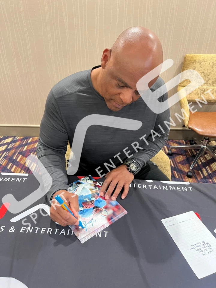 Warren Moon autographed signed inscribed 8x10 photo NFL Houston Oilers JSA COA - Image 2 of 2