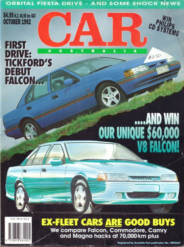 Car Australia October 1992 Honda Integra BMW 318i Audi 80 Subaru RS Liberty