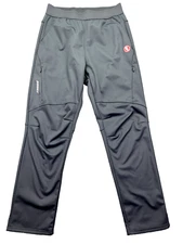 Souke Sports Men Windproof Fleece Winter Hiking Running Cycling Pants Grey Sz L
