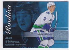 2015-16 Fleer Showcase Jake Virtanen /199 Rookie BLUE ICE Flair Canucks 15-16