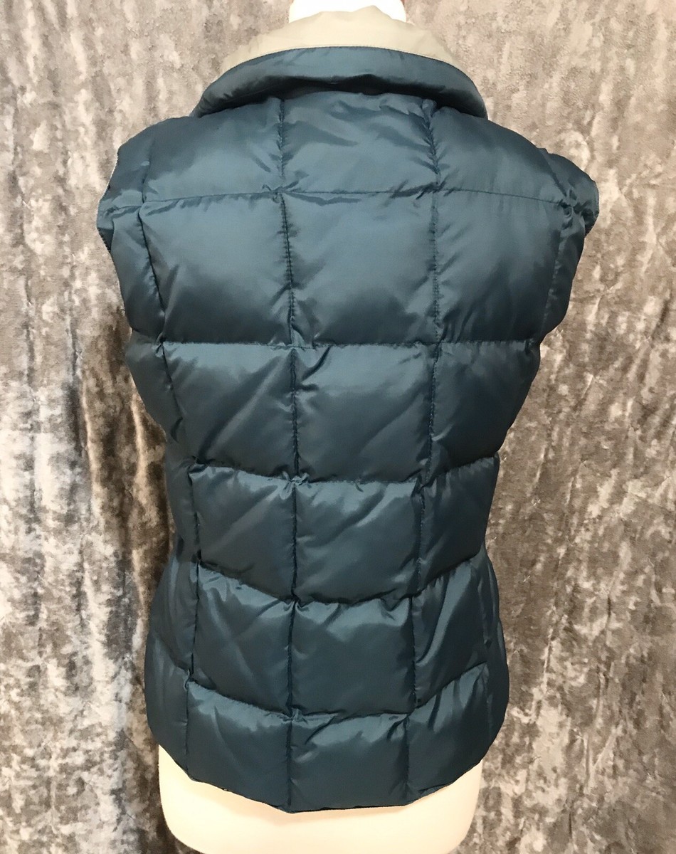 Silver Rider Turquoise Down Vest Reversible Water Resistant Silver Rider Turquoise Down Vest Reversible Water Resistant