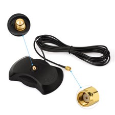 2.4GHz WiFi GSM 3G 4G LTE RP-SMA Antenna Base with Strong Magnetic Antenna Base