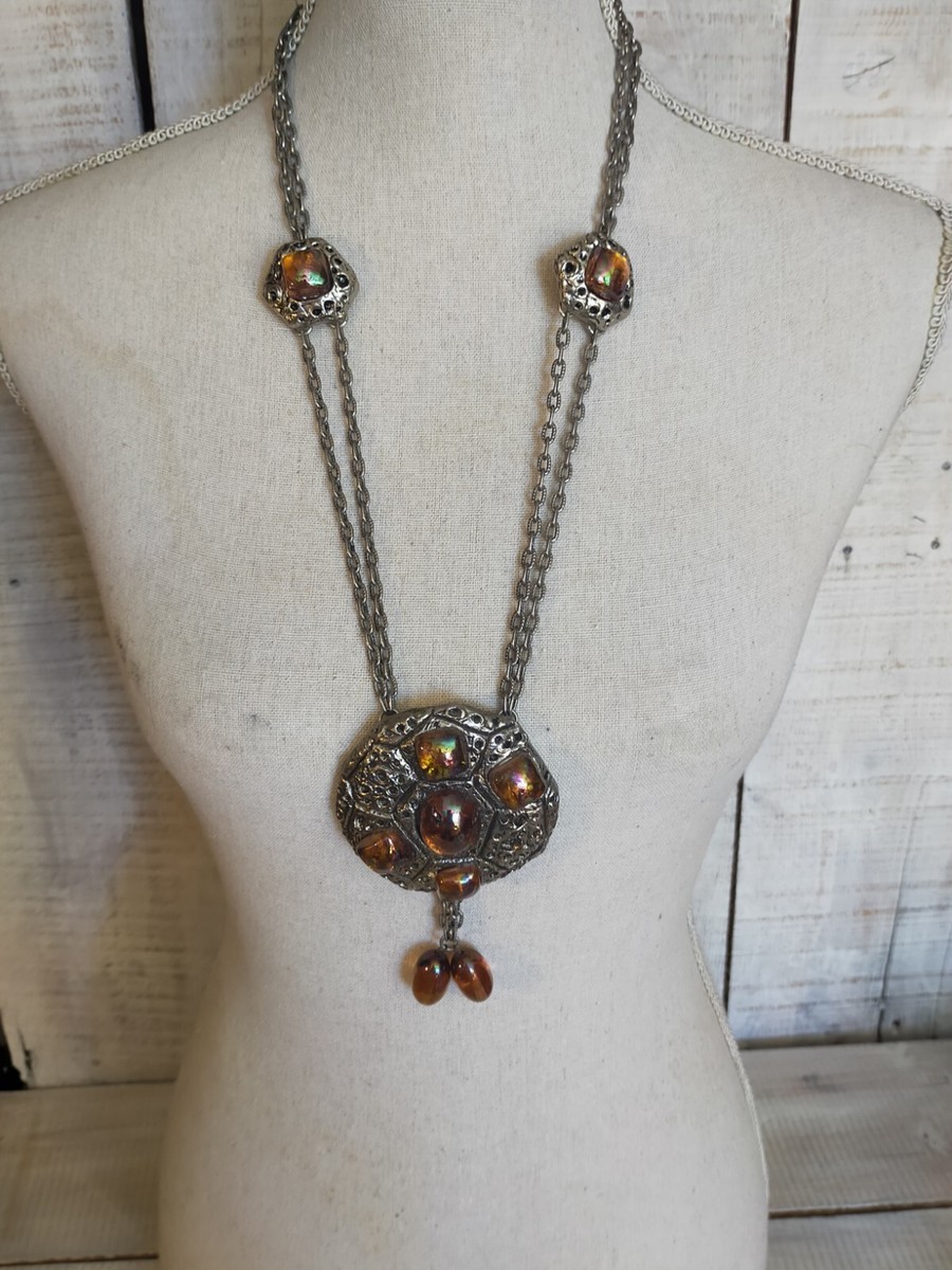 Pendentif Vintage Signé Guy Laroche - Bijou Ancien Et élégant