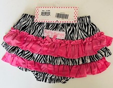 NWT Ruffly Rumps By Ruffle Butts Girls 100 Cotton Diaper Cover Size 12-18 Months