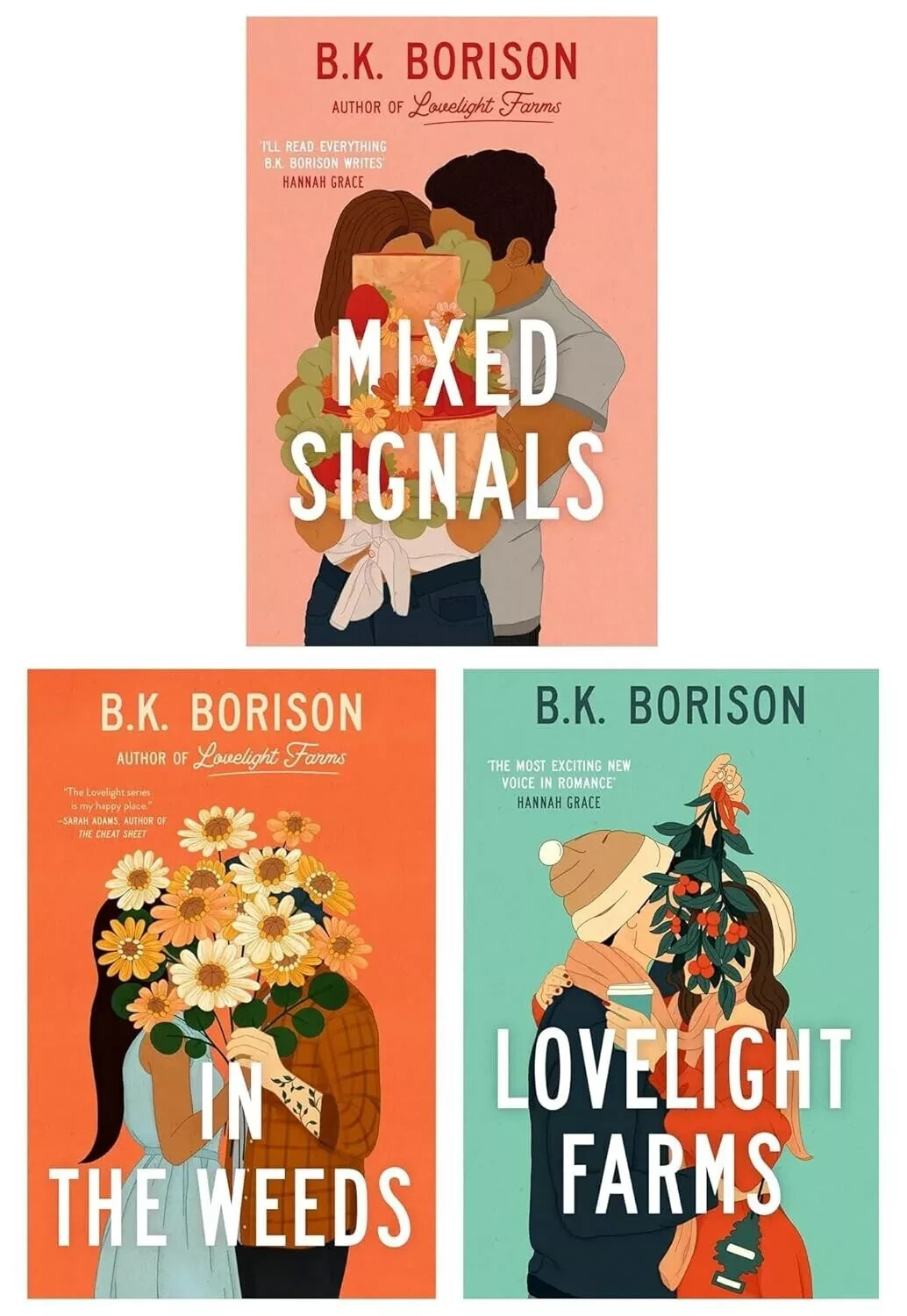 Lovelight Series 3 Books Collection Set by B.K. Borison Lovelight Farms, Mixed