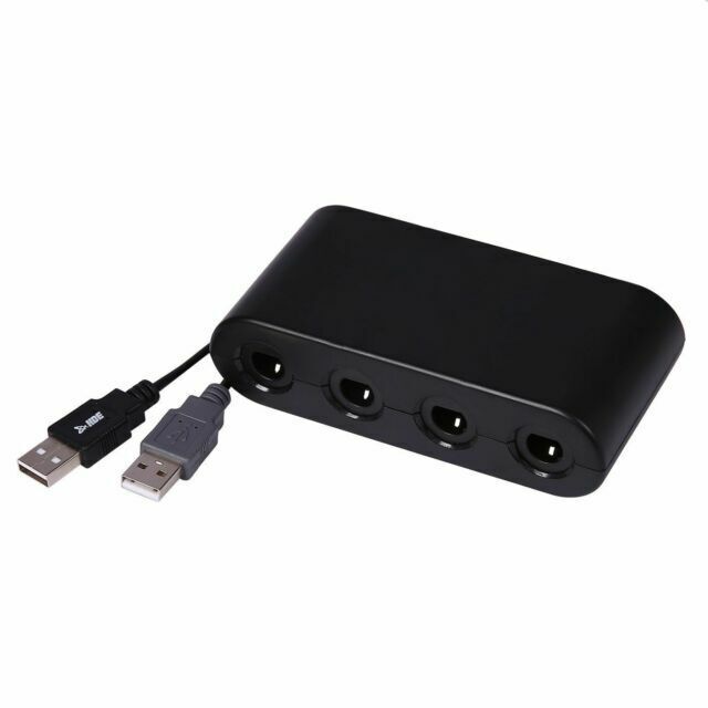 Shaded Nutrition Heel HDE USB 4 Port Controller Adapter for GameCube, Wii U and Nintendo Switch  for sale online | eBay