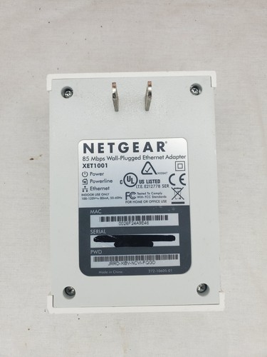 NETGEAR XET1001 Powerline Wall-Plugged Ethernet Adapter 85Mbps. - Picture 2 of 2