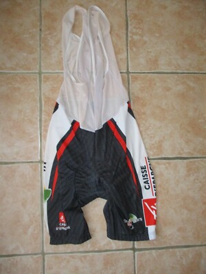 Cuissard Cycliste Vintage Nalini Caisse D'épargne - Rouge Et Noir, Taille 2 (S), Homme