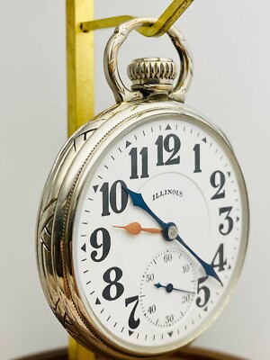 1926 Illinois 17S 23J Sangamo Special Unmarked 60 Hrs Pocket Watch