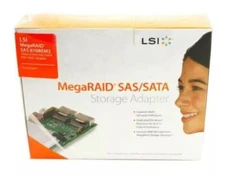 LSI00180 MegaRAID 8708EM2 PCI-E SAS SATA RAID Controller New Retail Package