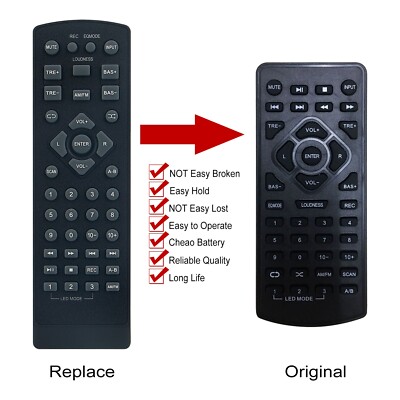 Replace Remote Control for Technical Pro Hybrid Receivers H1502URBT H3502URBT