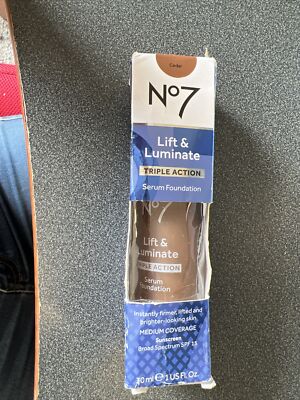 No7 Lift & Luminate Triple Action Serum Foundation SPF15 - Cedar - 1 fl oz