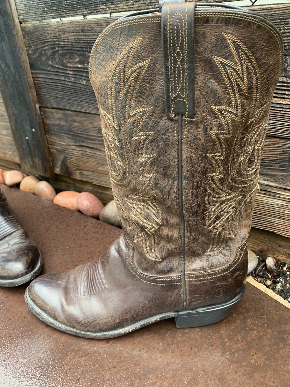 Lucchese 1883 N1556 R4 Corbin Mad Dog Cowboy Boots Mens 10D eBay