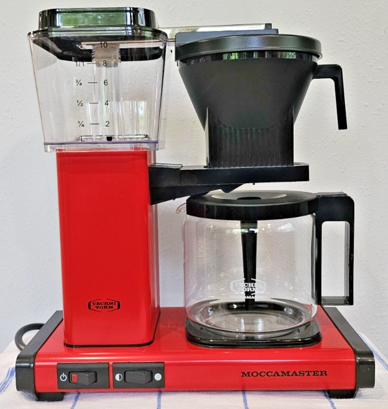 Moccamaster KBG 741 10-Cup Coffee Brewer with Glass Carafe, Red ll(中古品) Technivorm Moccamaster Drip Coffeemaker KBG Auto Off 741.84 Red | eBay