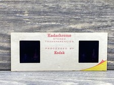 Vintage Kodak Kodachrome Stereo Transparencies Women in a Park with School Books