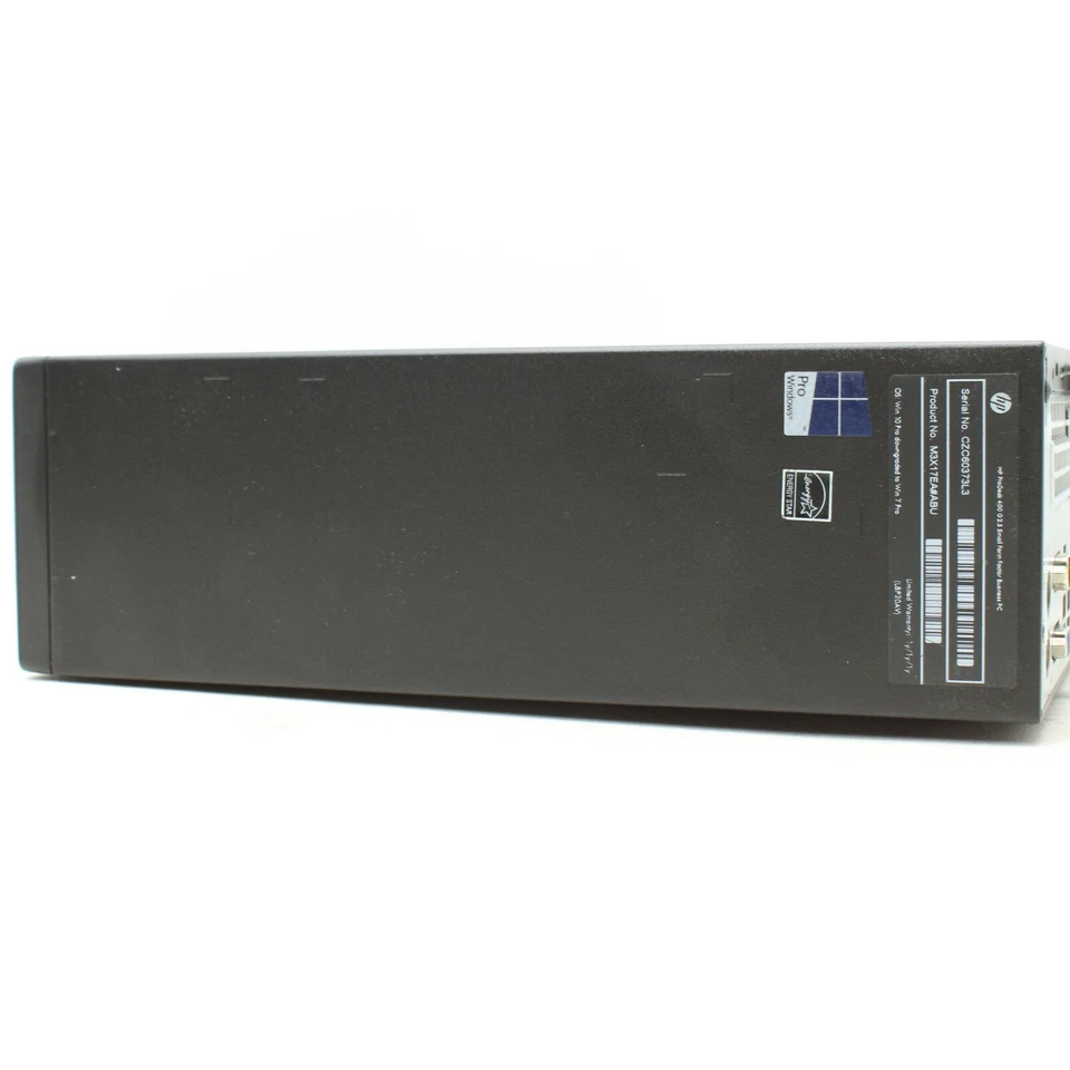 HP Pro 400 G2.5 SFF Desktop Windows 10 Intel i7 4790s 4th 3.2 8GB 240GB SSD WiFi - Image 2 of 4