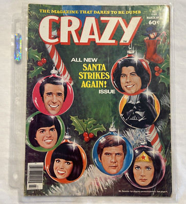 Crazy Magazine Marvel Stan Lee Star Wars, Santa Strikes Again 1977 March No. 35