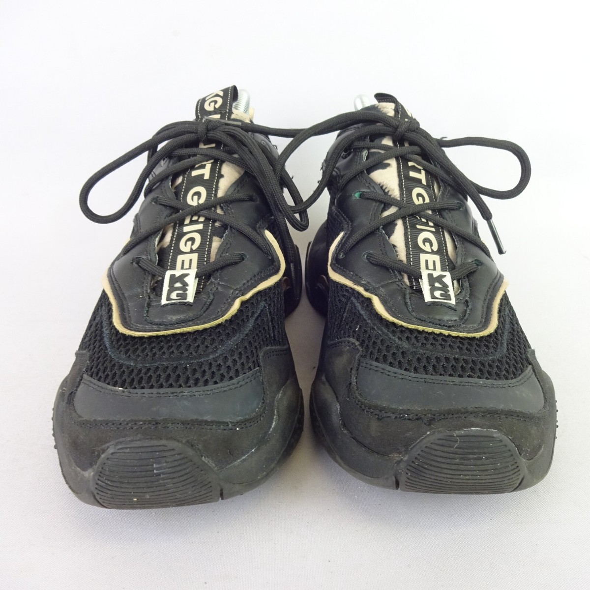 Kurt Geiger Trainers Size Black Leopard Print Lulu Swirl