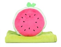 Winthome Throw Pillow Blanket Cusion 4 In 1 Cute Fruit Watermelon Multi-use Air Winthome Throw Pillow Blanket Cusion 4 In 1 Cute Fruit Watermelon Multi-use Air