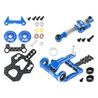 NS Square Motor Mount W/Disk Damper Center Shock Package(BLUE)-KyoshoMini-Z MR03