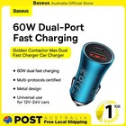 Baseus 60W Car Charger USB Type C Golden Contactor Pro Quick Charger