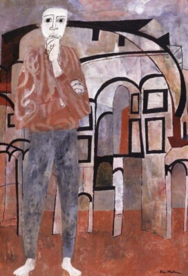 Byzantine Isometric Ben Shahn Modernist Social Realism Art Print to Frame