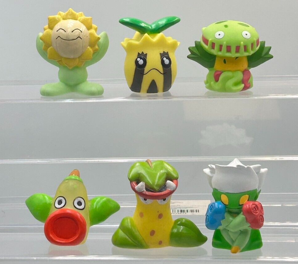 BANDAI Pokemon Sunflora Victreebel Carnivine Finger Puppet Figure