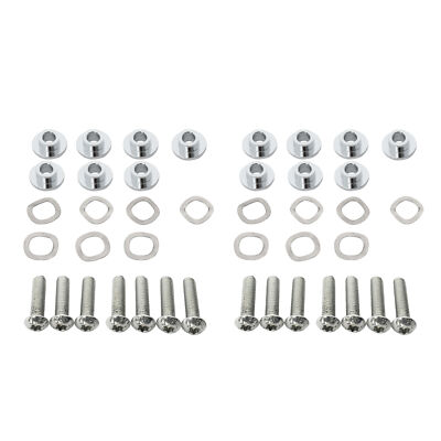 14PCS Chrome Front Disk Brake Rotor Bolts Fit For Harley Touring Road King 09-Up