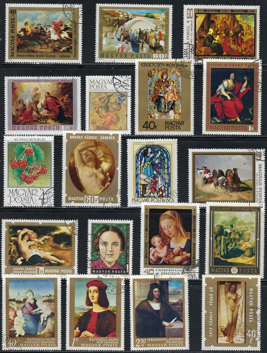 Hungary - Very Nice Art on Stamps..32P