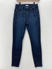 Good American Good Waist Skinny Jeans Women's 2/26 Dark Blue Stretch Denim Pants