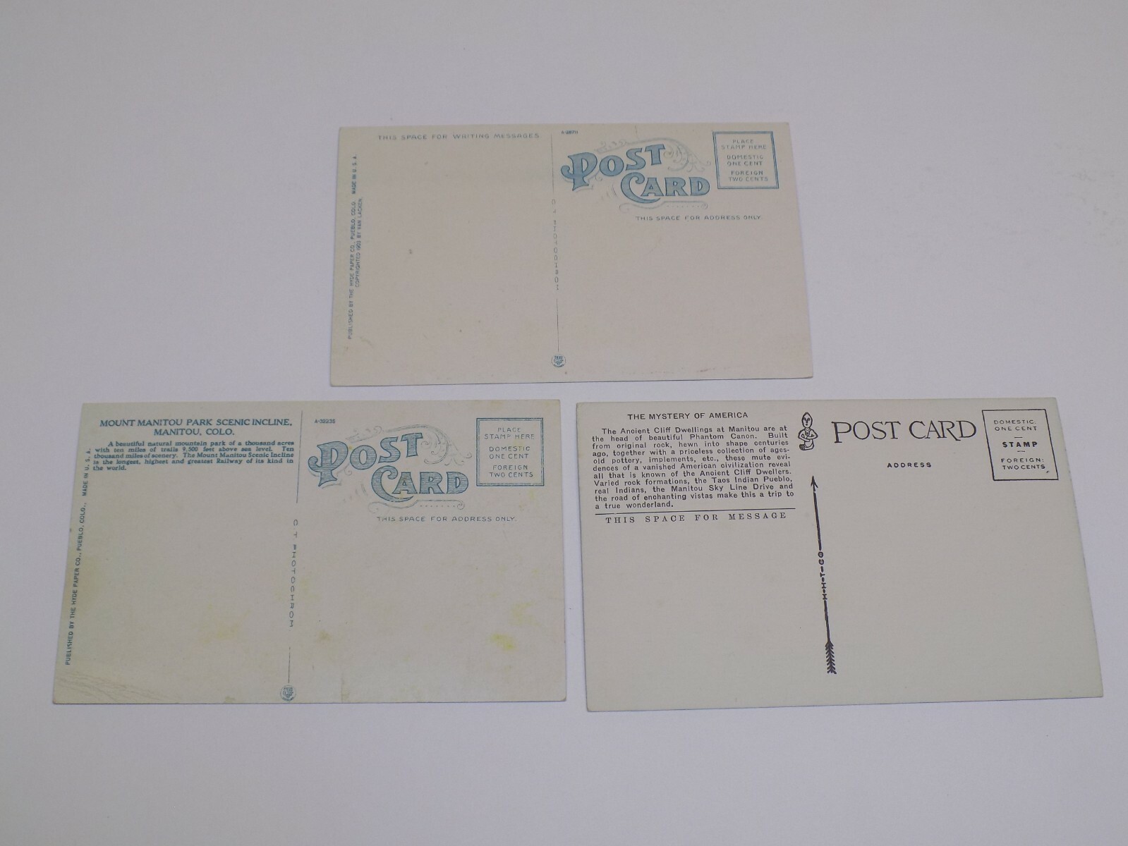 Manitou Colorado Cliff Canon Mount Park Cave Dwelling Vintage Color