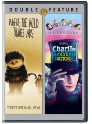 WHERE THE WILD THINGS ARE/CHARLIE & CHOCOLATE FACTORY - DVD NEW/SEALED