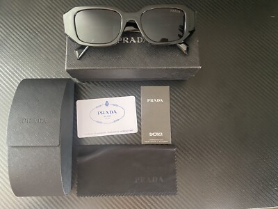 Prada PR 17WS Black/Dark Grey 49mm Sunglasses (Same Day Shipping)