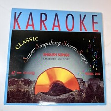 Karaoke Laserdisc Super Sing Along Stereo Songs Volume 2813 English Songs VG