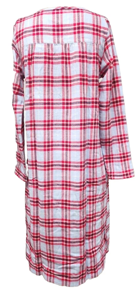 PXS Petite XS 女式法兰绒睡衣 100% 棉法兰绒格子钩和手推车 — 第 2/3 张图片